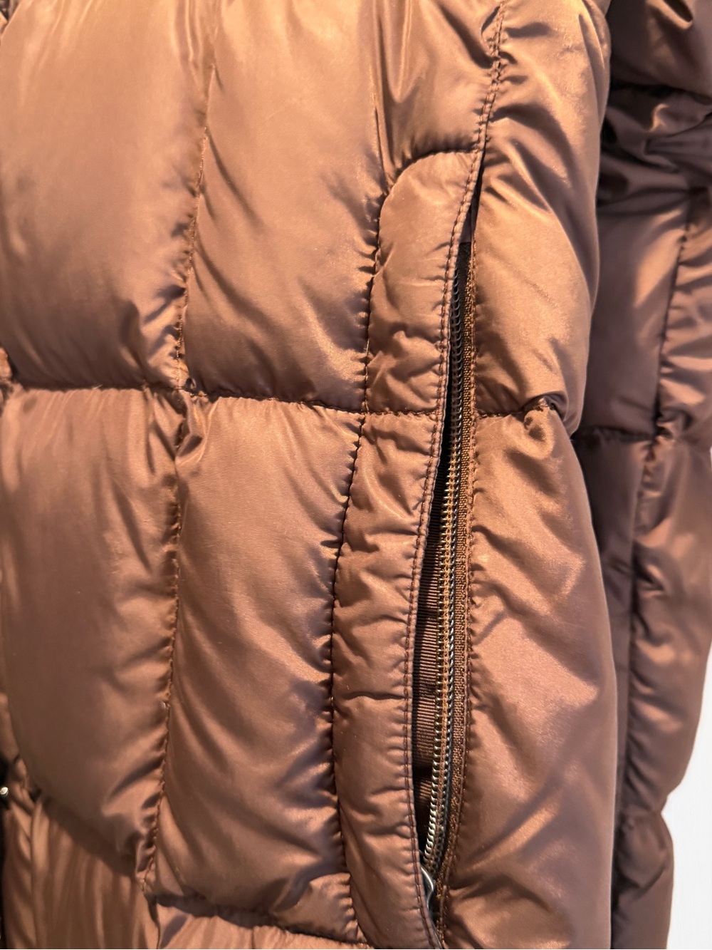 The North Face Metropolis 600 Fill Down Parka Brown Hooded Coat Women’s M - Picture 2 of 9